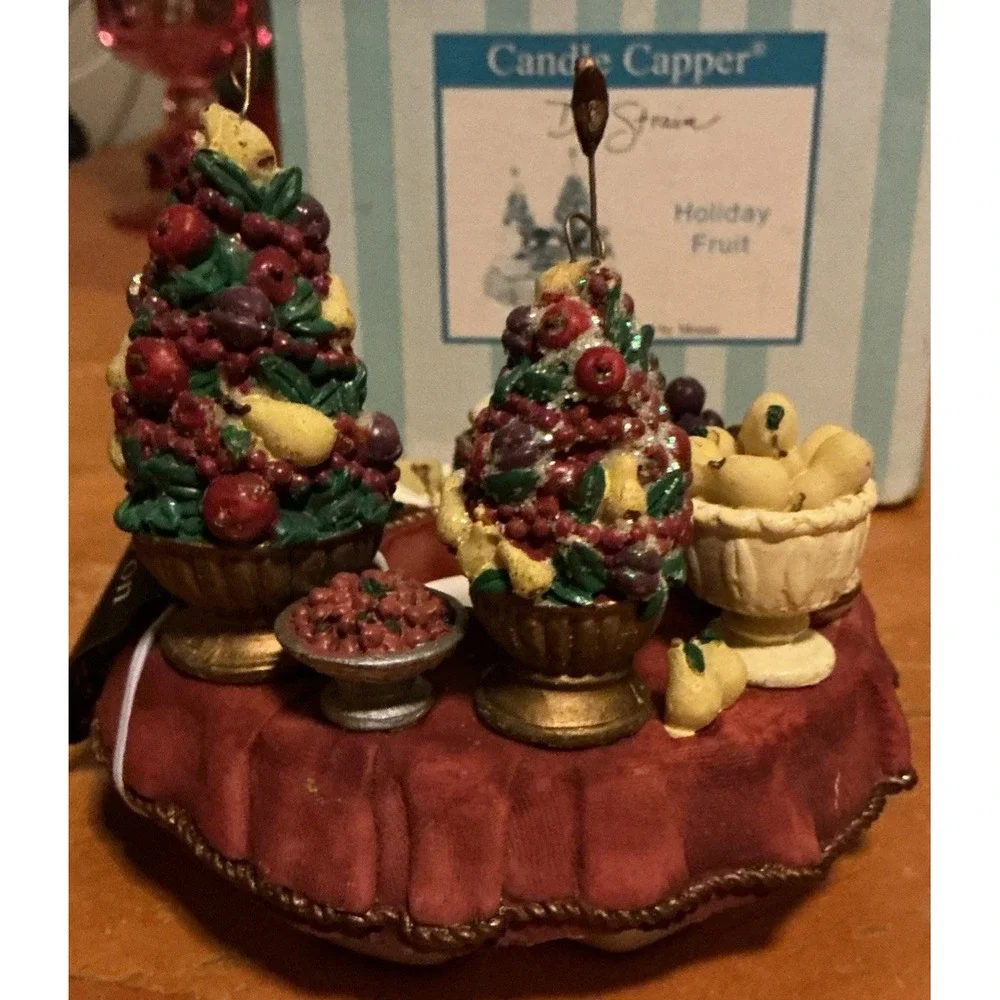 Candle‎ Cappers Candle Jar Topper Holiday Christmas Vintage Unique